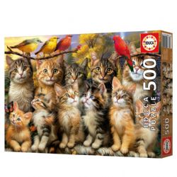 EDUCA CASSE-TÊTE 500 PIÈCES - CHATONS ET OISEAUX #20241